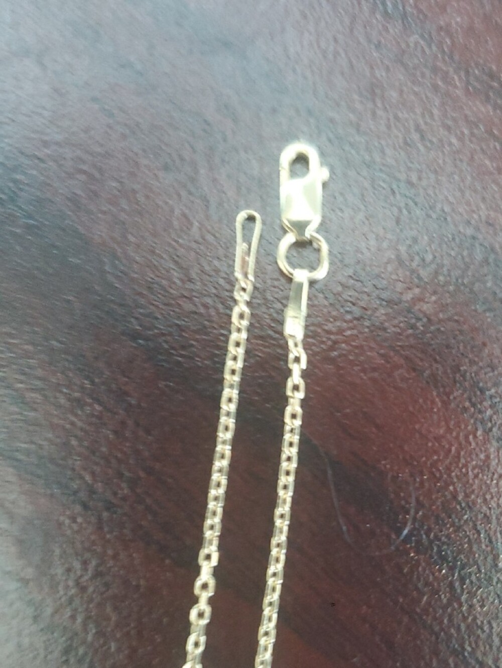 14 K Gold Round Pendant Necklace with Center Stone - Picture 4 of 6